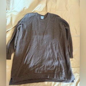 Hania New York Anya Cole Brown 100% Cashmere Sweater Scotland L OS